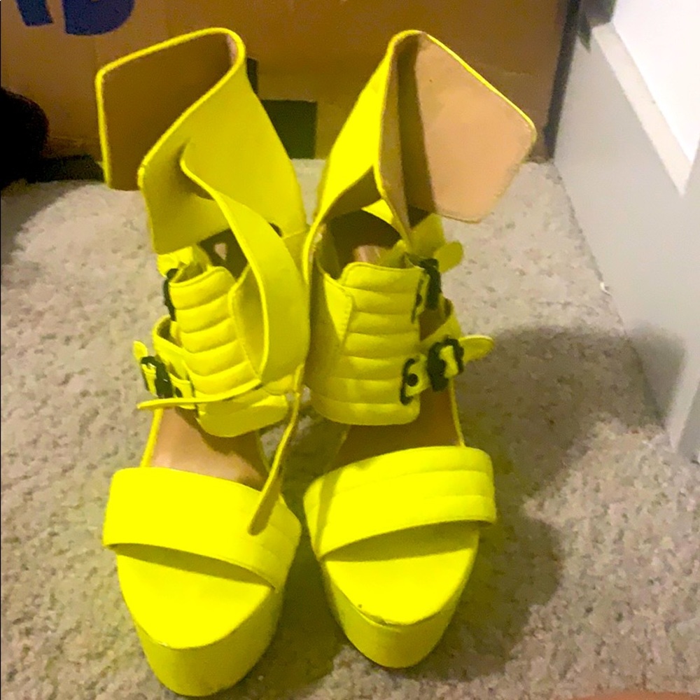 Neon heels